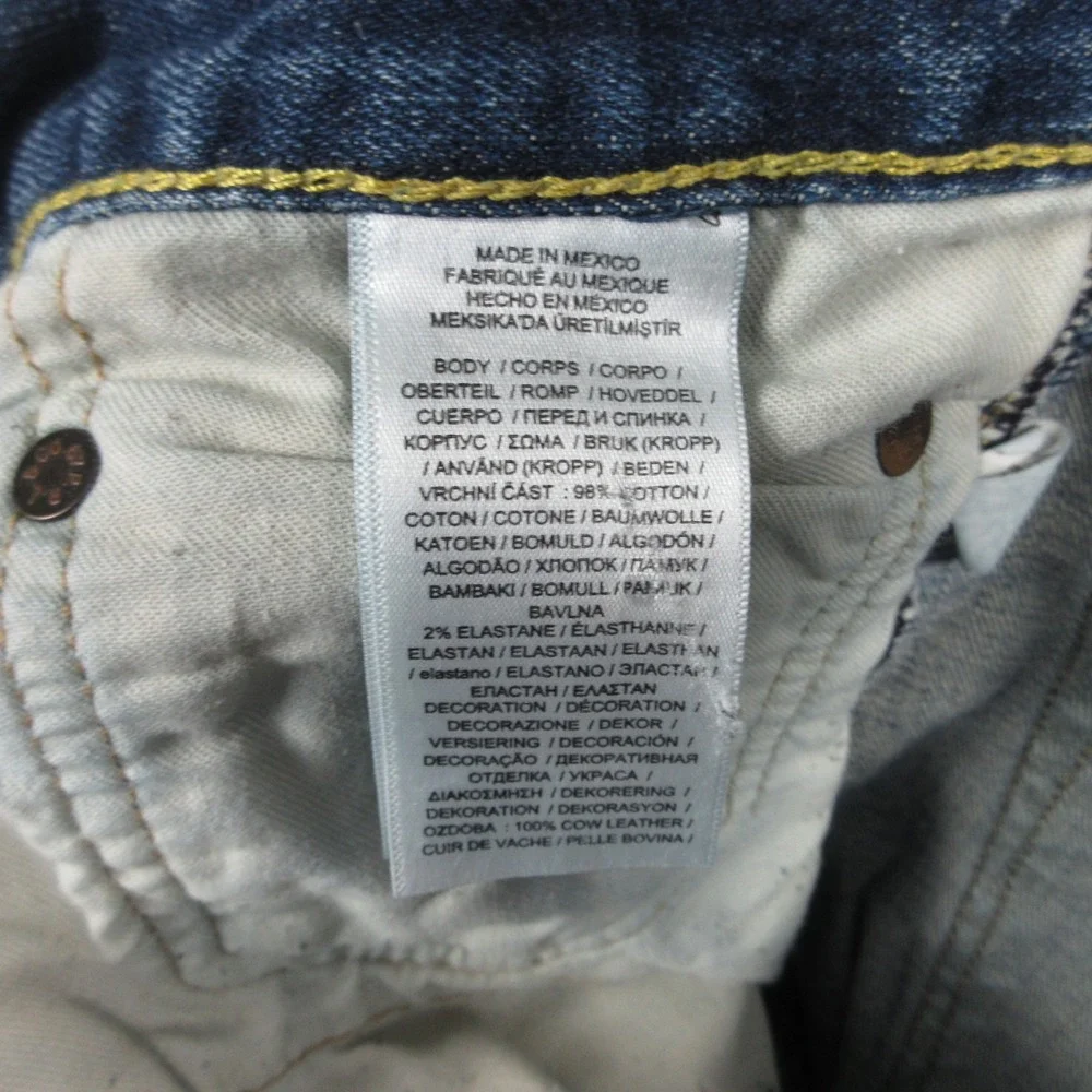 Polo Ralph Lauren Jeans Mens 36x32 Blue Varick Slim Straight Faded Denim Pants